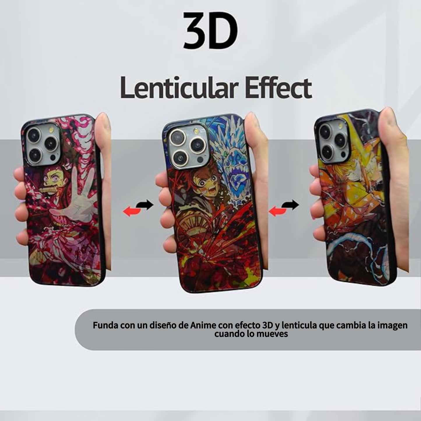 Demon Slayer - Funda Móvil Lenticular 3D