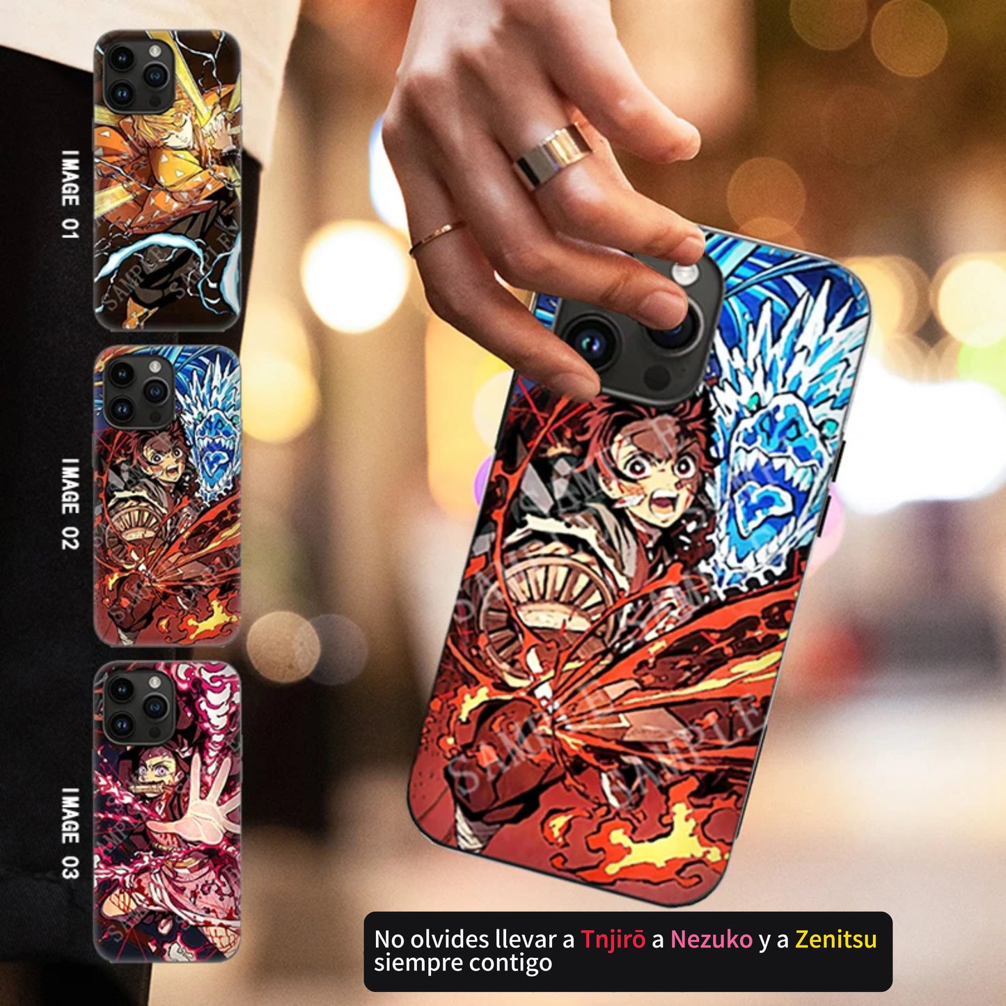 Demon Slayer - Funda Móvil Lenticular 3D